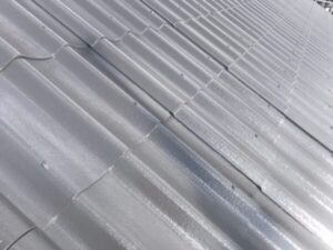宇都宮市にて波型スレート屋根塗装 施工後